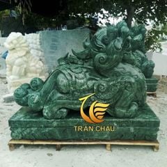 Tỳ Hưu Bằng Đá Cẩm Thạch Xanh