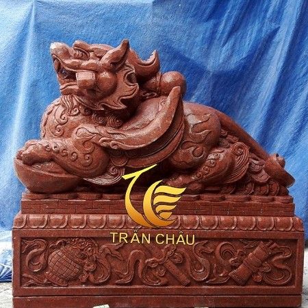 Tỳ Hưu Đá Cẩm Thạch Nguyên Khối