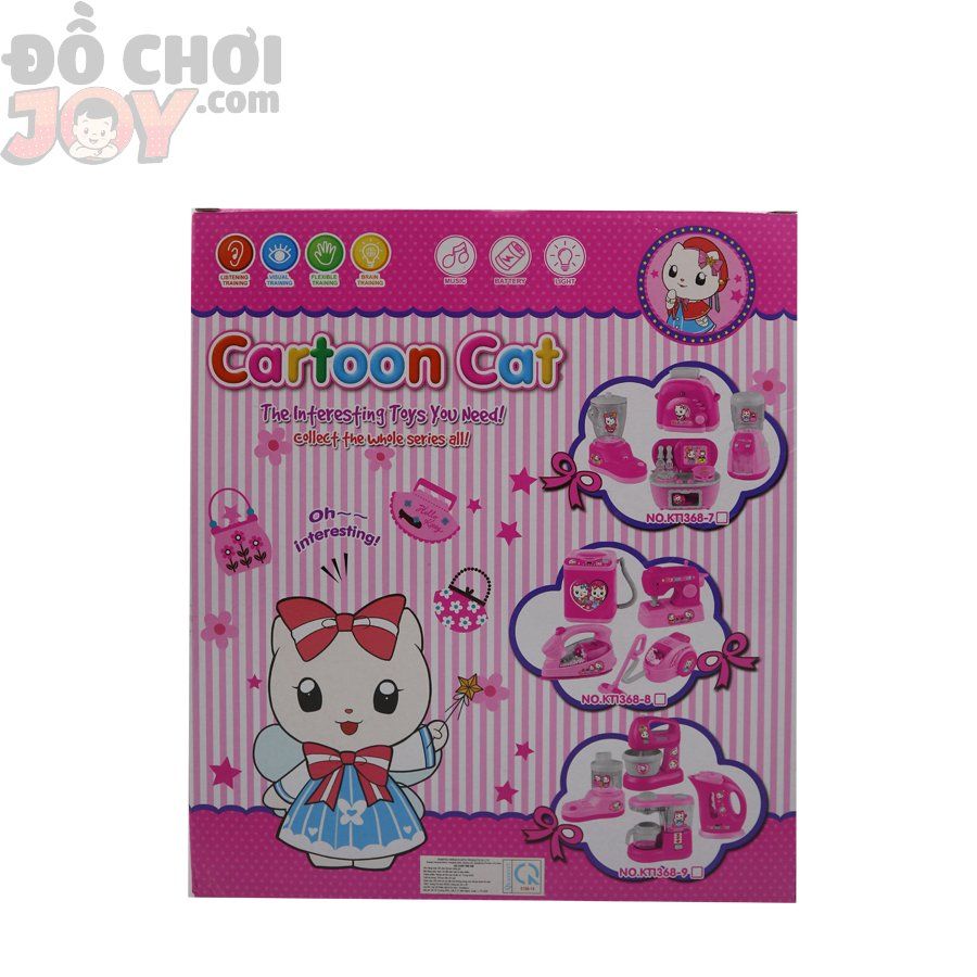  Đồ Chơi Bé Gái - Hộp Nhà Bếp 4 Món - Cartoon Cat 