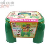  Đồ Chơi Bé Trai - Bộ đồ chơi xếp hình 250 - Ghế Ngồi Chứa Đồ Nghề Nhà Bếp KIDS 