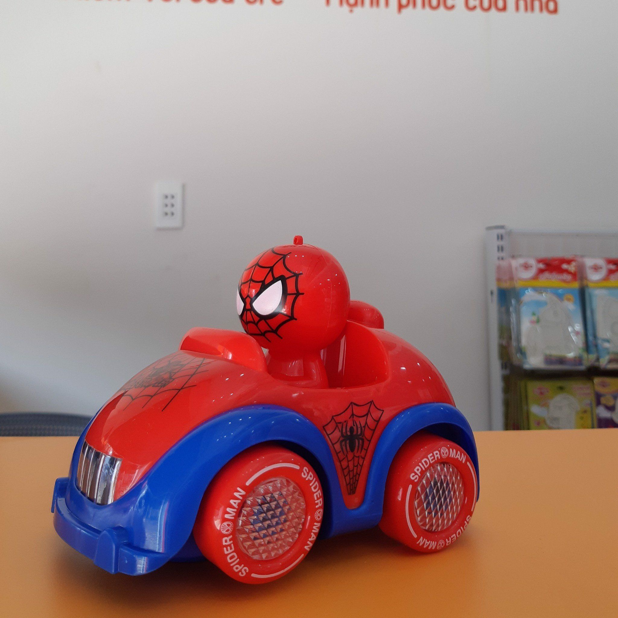  Đồ Chơi Bé Trai - 841-1 Hộp Xe Hơi Car Nhện Pin Nhạc Đèn + 1T Sn Nhện 