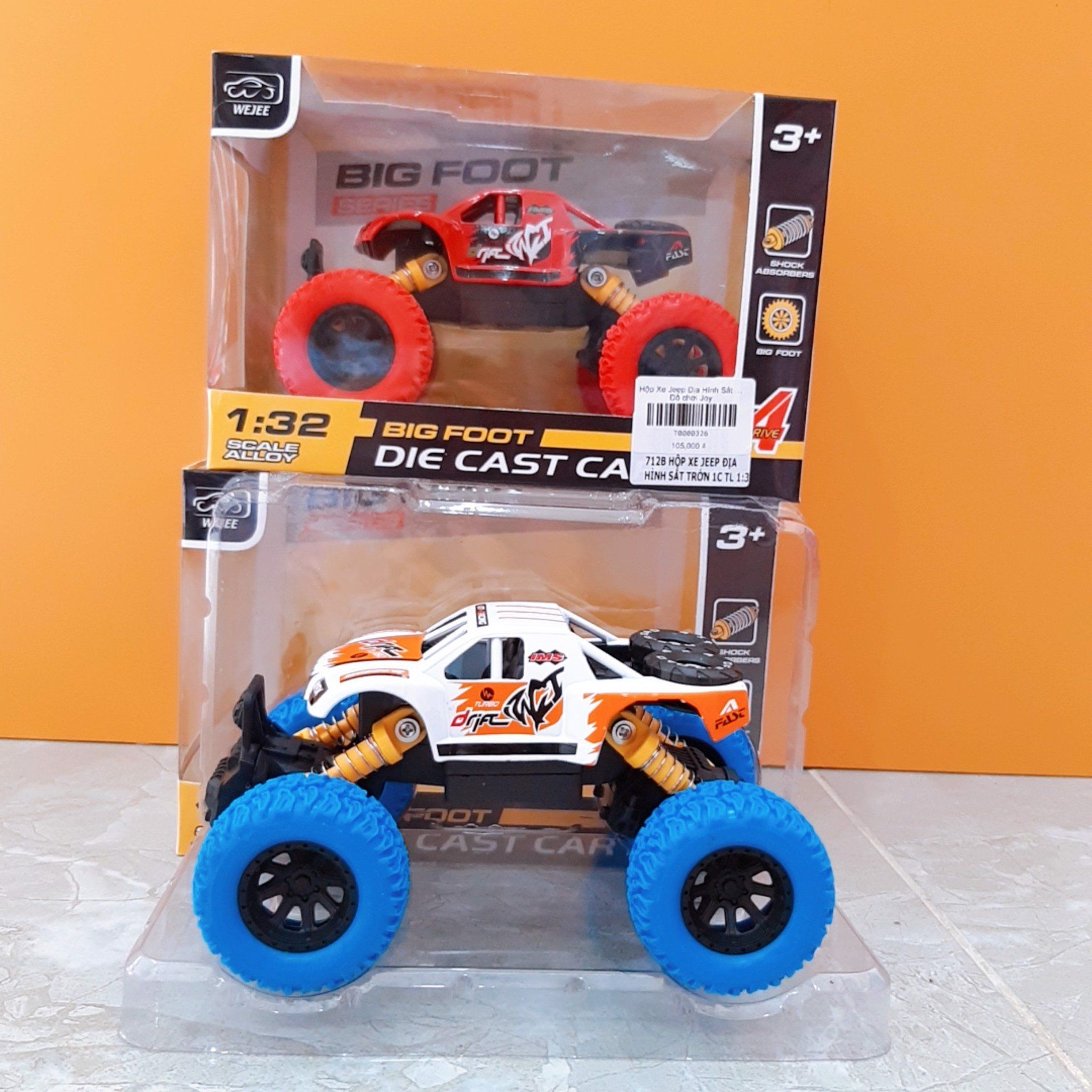  Đồ Chơi Bé Trai - Hộp Xe Jeep Địa Hình Sắt Trớn 1C Tl 1:32 