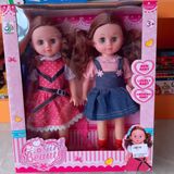 Đồ Chơi Bé Gái - Hộp 2 Búp Bê Em Bé Mỹ - Girl Beauty (Kèm Lược) 