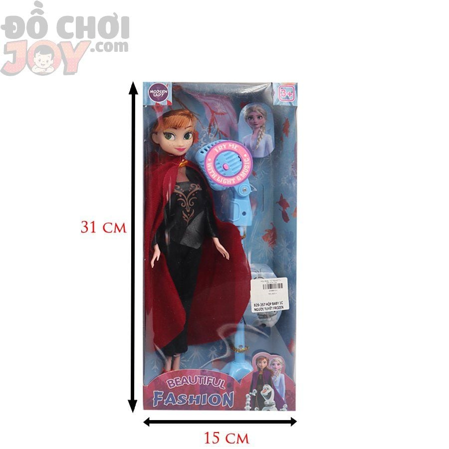  Đồ Chơi Bé Gái - Hộp Barbie Anna - Elsa Frozen (Kèm Micro) 