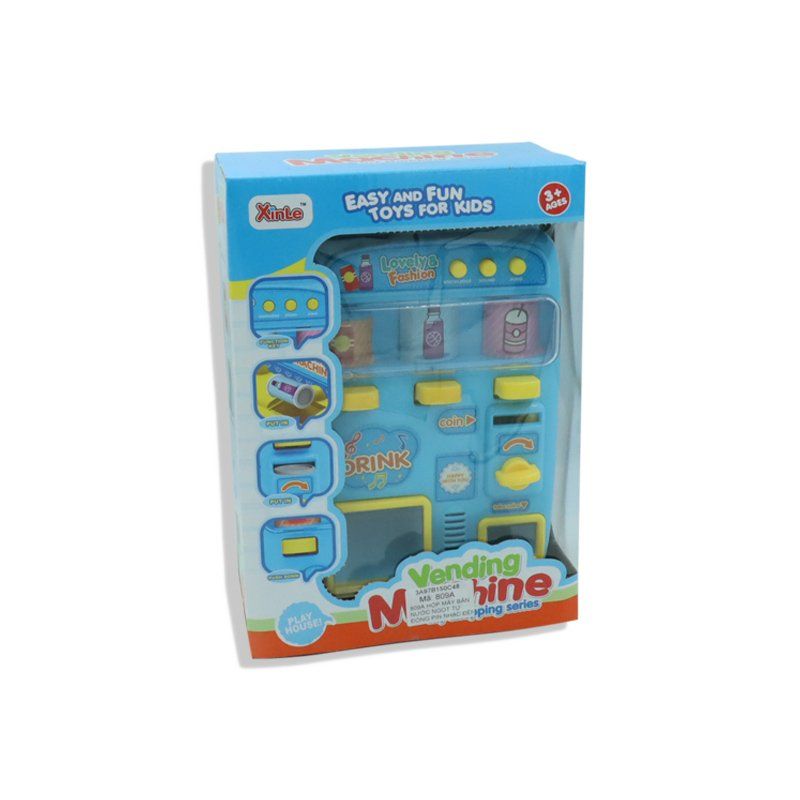  Đồ Chơi - Máy Bán Nước Ngọt Tự Động XinLe - Pin, Nhạc, Đèn 
