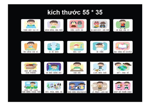 Bảng sticker thành tích cho bé