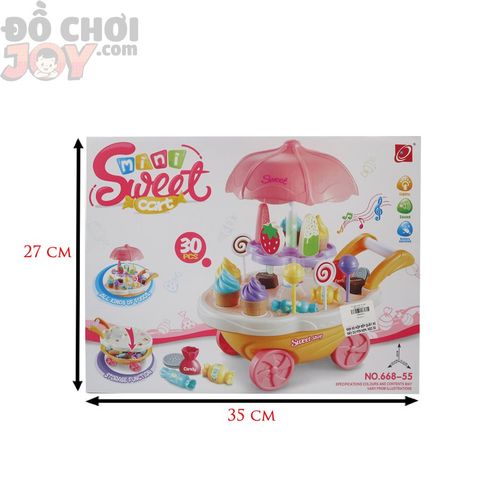 Xe Đẩy Bán Kem Kẹo Mini Sweet Cart
