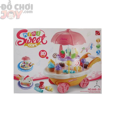 Xe Đẩy Bán Kem Kẹo Mini Sweet Cart