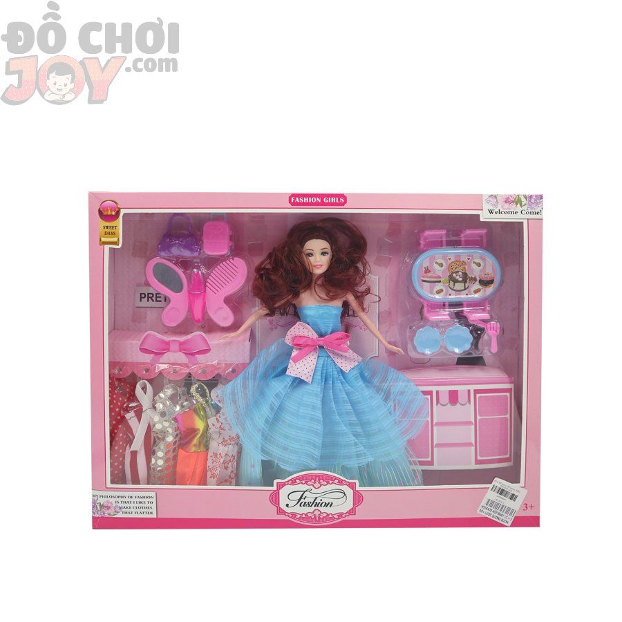  Đồ Chơi Bé Gái - Hộp Búp Bê Thời Trang Fashion Girls - Kèm Đồ Trang Điểm, Phụ Kiện 