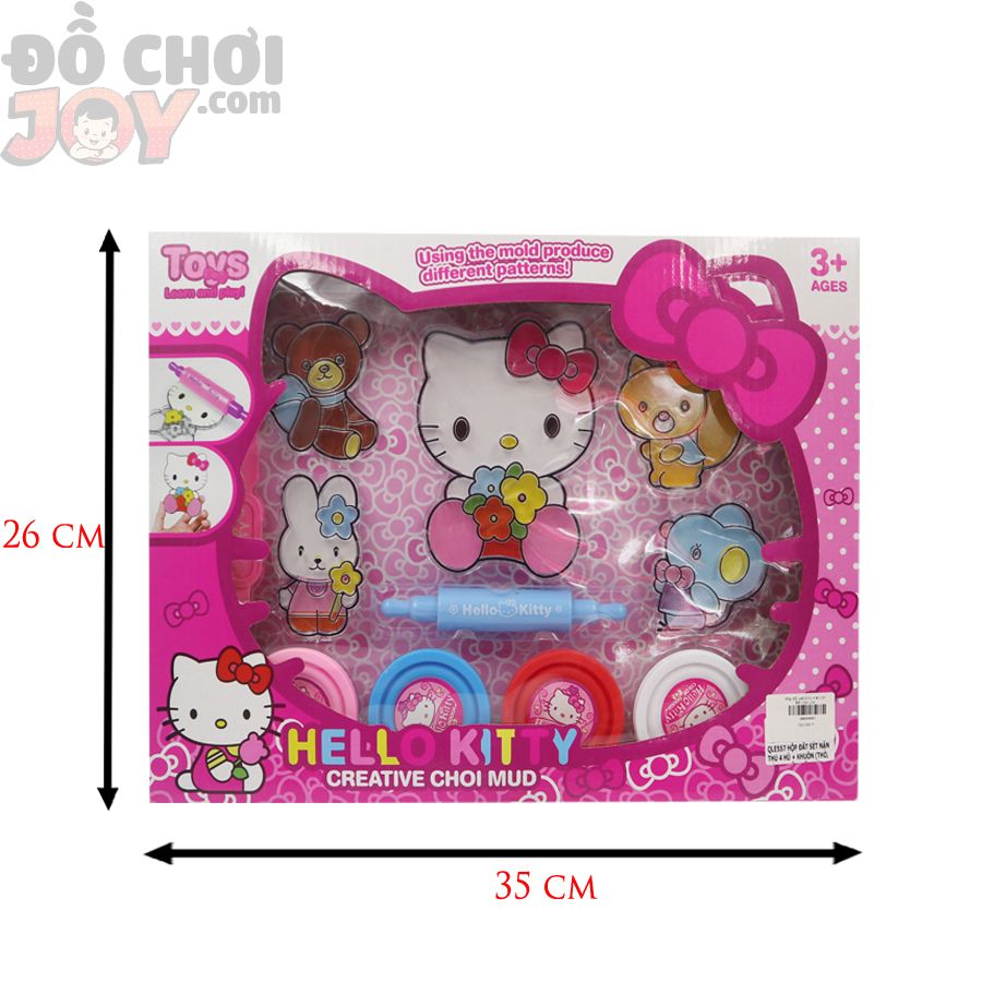  Đồ Chơi Bé Gái - Đồ Chơi Đất Nặn Có Khuôn - Hello Kitty Cho Bé 