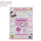  Đồ Chơi Bé Gái - Hộp Vali Ống Heo Atm Mèo Hello Kitty - Dùng Pin 