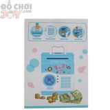  Đồ Chơi Bé Gái - Hộp Vali Ống Heo Atm Hồng Hạc - Dùng Pin 