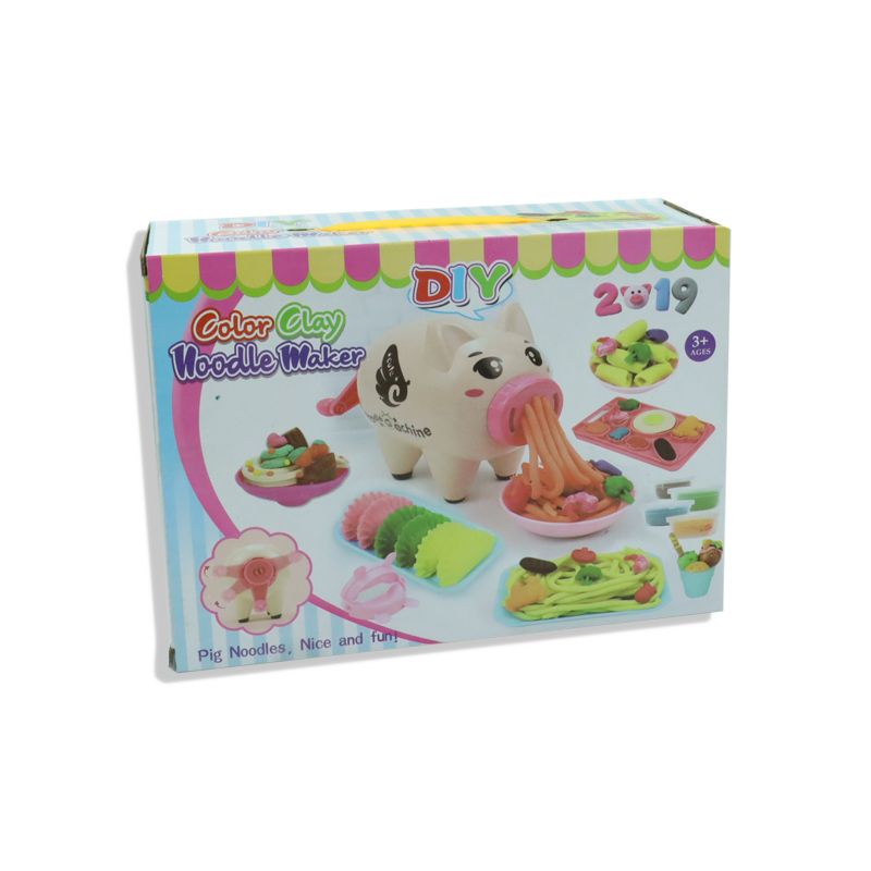  Đồ Chơi Bé Gái - Hộp Đất Sét + Máy Làm Mì Heo 