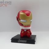  Đồ Chơi Bé Trai - Đầu Lắc Xe Hơi Avenger - Spiderman - Iron Man - Hulk - Captian - Thanos 