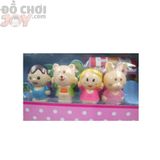  Đồ Chơi Bé Gái - Hộp Nhà Villa - Cute House - Thỏ + Gấu + Bé Trai + Bé Gái 