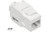 109324010 - Premium Line Category 6A 180°Unshielded Toolless Keystone Jack, Slim Type, White
