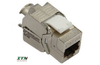 109824010 - Premium Line Category 6A 180° Shielded Die-casting Keystone Jack, Slim type
