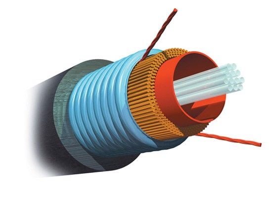 Cáp quang 4 sợi FO MM OM3 Amored COMMSCOPE 1427431-3