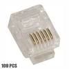 170302 - RJ11 (6P4C) Plug for Stranded Round Wire 100pc/pack
