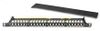 179272412 - Premium Line Category 6A 90° 0.5U Shielded Patch Panel, Dual Type IDC, 24-Ports, black