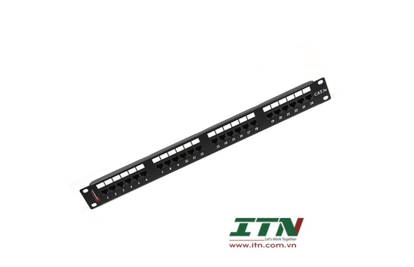 195000002 - Cable Management Bar, Click On Type for 1U Unshielded Patch Panel, Black