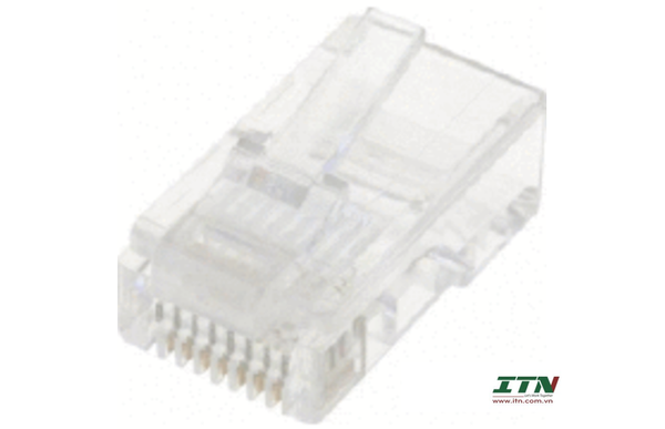 199518832 - Hạt mạng RJ45 Cat5e, 8P8C, dày 50um, trong suốt, 100 cái/bịch