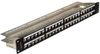 170244802 - High Density Shielded 48Port Unloaded Patch Panel for 180° shielded die-casting keystone jack (P/N 108524010, 109824010), 1U, with Cable Management
