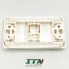 Mặt màu trắng HCN 2-1427030-1 Commscope có nắp bảo vệ  Faceplate Kit, Decorator SL series, 1-port, with shutter and label, white