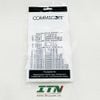 Mặt màu trắng HCN 2-1427030-1 Commscope có nắp bảo vệ  Faceplate Kit, Decorator SL series, 1-port, with shutter and label, white