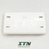 Mặt màu trắng HCN 2-1427030-1 Commscope có nắp bảo vệ  Faceplate Kit, Decorator SL series, 1-port, with shutter and label, white