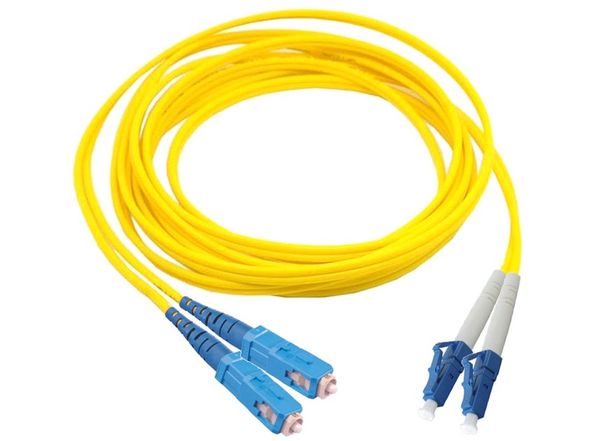 2105032-3 COMMSCOPE Fiber Optic Cable Assembly, Duplex LC to Duplex SC, OS2, 3m