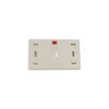 Mặt 1 cổng màu ngà hình chữ nhật 272368-1 Commscope