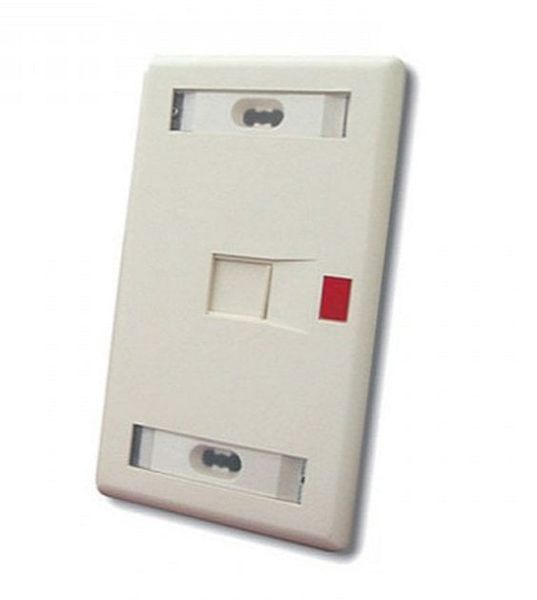 Mặt 1 cổng màu ngà hình chữ nhật 272368-1 Commscope