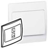 281160 Legrand Telephone socket Mallia - RJ 11 - 4 contacts - white
