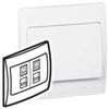 281164 Legrand Data socket Mallia - double RJ 45 - Cat. 5e - UTP - white
