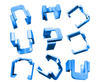 Modular Plug Color Clip Commscope 2843022-X giúp phân biệt và quản lý các dây cáp, Orange, Blue, Red