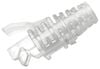 Đầu chụp bảo vệ đầu nối cáp Commscope 2843080-1, slim-line, trong suốt, Flat-Oval, Max 5.7mm