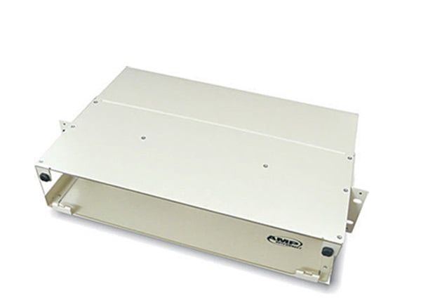 Hộp đấu nhảy sợi quang loại gắn trên Rack (dạng rỗng ) COMMSCOPE 288234-1  Fiber Optic Rack Mount Patch Enclosure, 2U, Light Metal, Unloaded