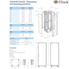 Tủ rack 42U Deep 1000 ITrack ITS42-6100-G Có Chiều Sâu 1.000 Cửa Kính Cường Lực