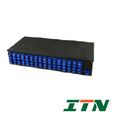 Hộp đấu nối sợi quang loại gắn Rack Fiber Optic Rack Mount Patch Enclosure, 1U, Duplex SC, 24-Fiber, SM 4-1348960-4 COMMSCOPE