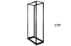 618367422 - 4-Post Open Frame Rack, Height 42U, Black