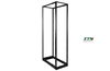 618367452 - 4-Post Open Frame Rack, Height 45U, Black