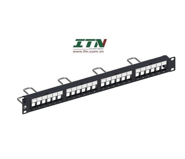 Thanh đấu nối cáp Cat6 U/UTP Patch Panel Cat6 24 Port 760237041 and 9-1375055-2 Commscope