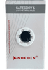 Dây cáp mạng NORDEN 113-40001104BL Cat6 305m màu xanh PVC/LSOH 23AWG