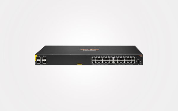 Thiết bị chuyển mạch Aruba 6000 (R8N88A) 24 Ports GbE+4 Ports Uplink 1G SFP