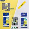 Nhãn in tiêu chuẩn brother Tze-621 9mm chữ đen nền vàng