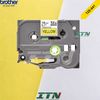 Nhãn in tiêu chuẩn brother Tze-641 18mm chữ đen nền vàng