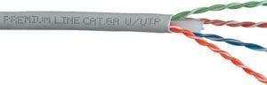 209941225 - Premium Line Category 6A U/UTP Installation Cable, 500m reel, PVC, Grey