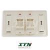 Mặt 2 cổng màu ngà hình chữ nhật 272368-2 Commscope