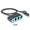 CP250 - Bộ Chuyển Đổi Nguồn Lighter Cigarette 3 cổng với 2 cổng sạc USB